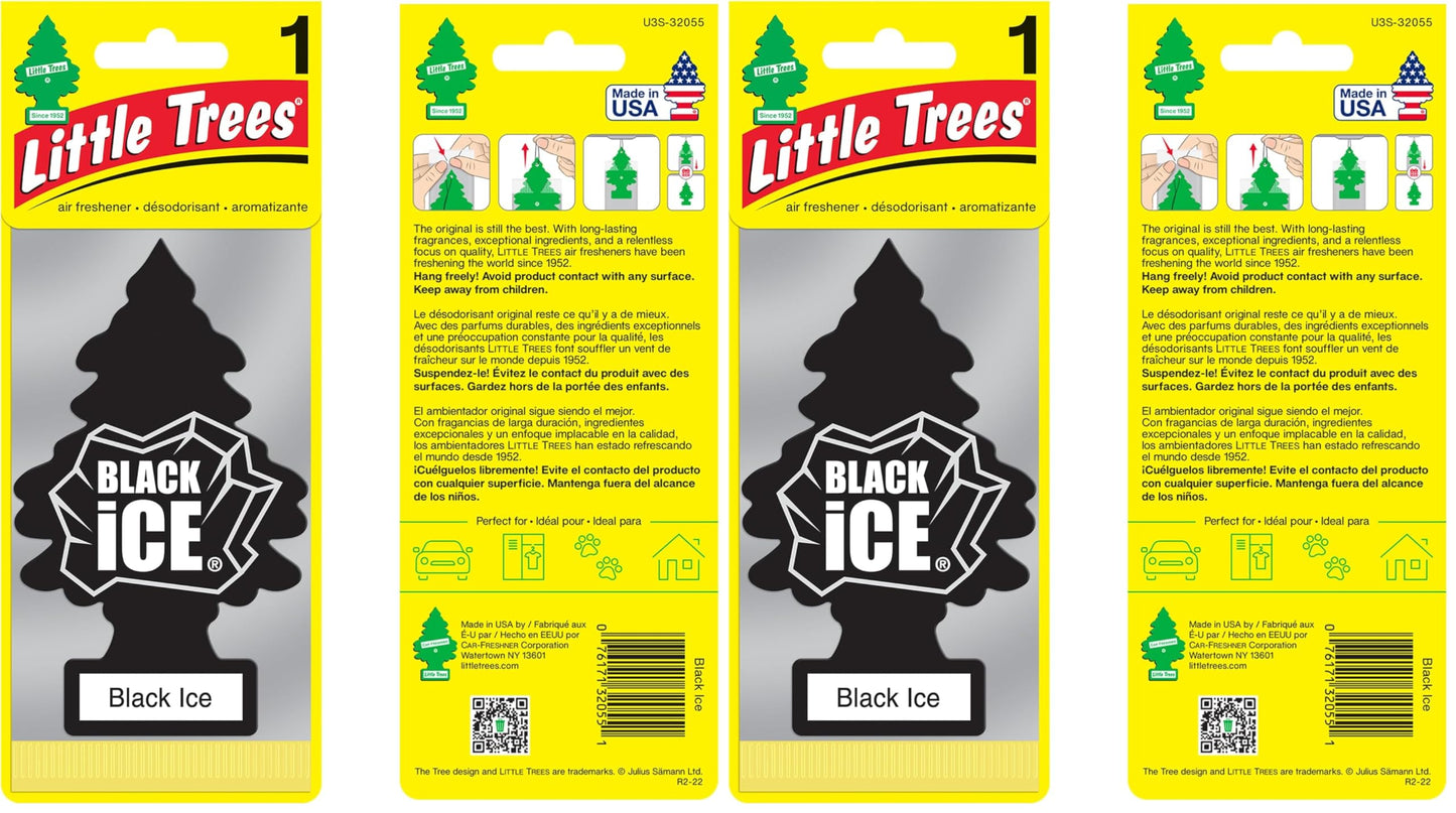 Little Trees Tree Card Air FReshener Leather, Brown, 10290, 1-Pack