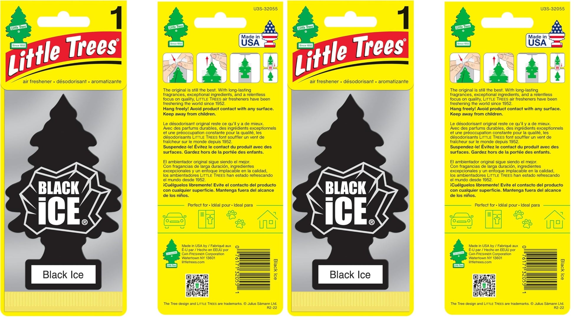 Little Trees Tree Card Air FReshener Leather, Brown, 10290, 1-Pack