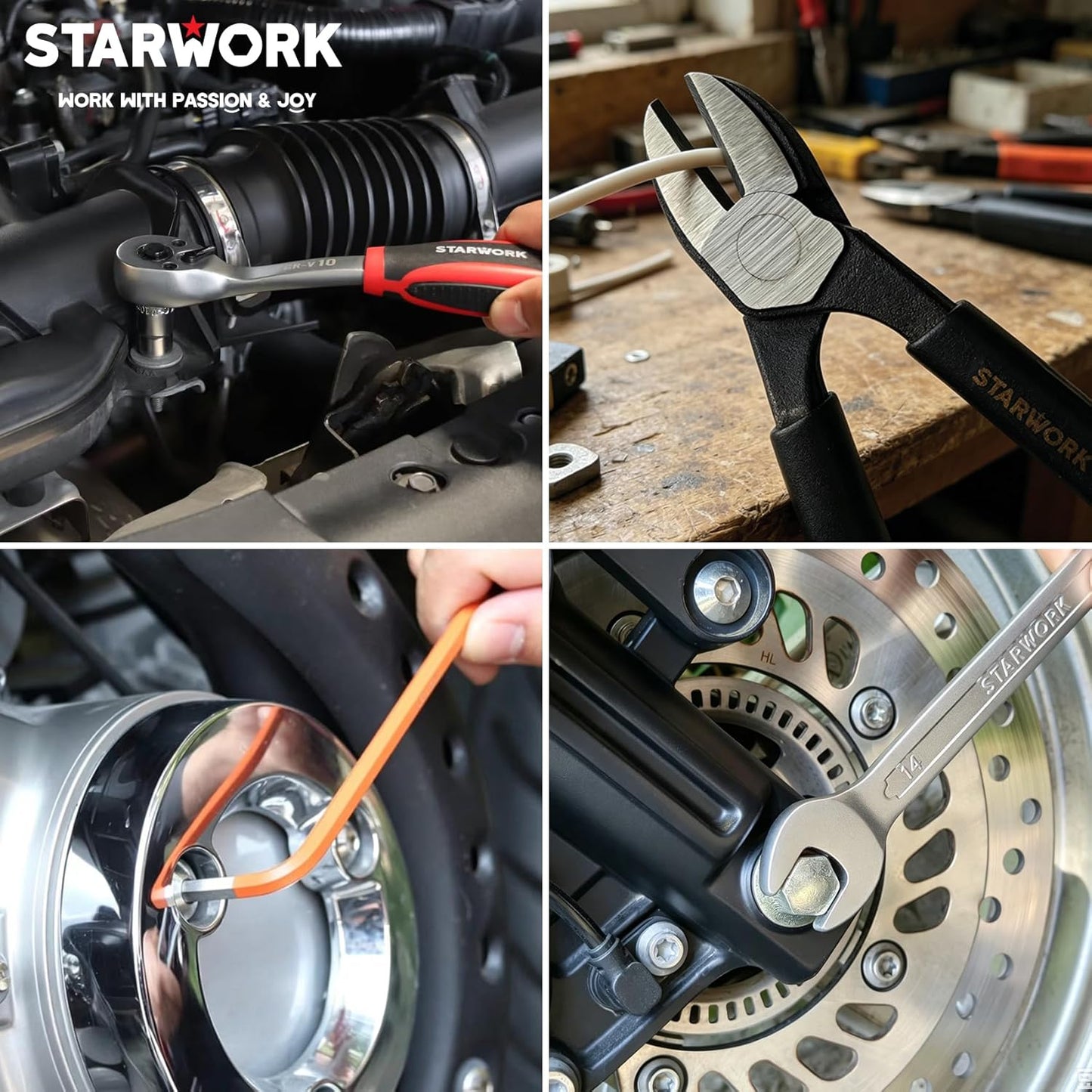 STARWORK True Mechanic™ 314-Piece Mechanics Tool Set and Socket Set, Professional Metric Set