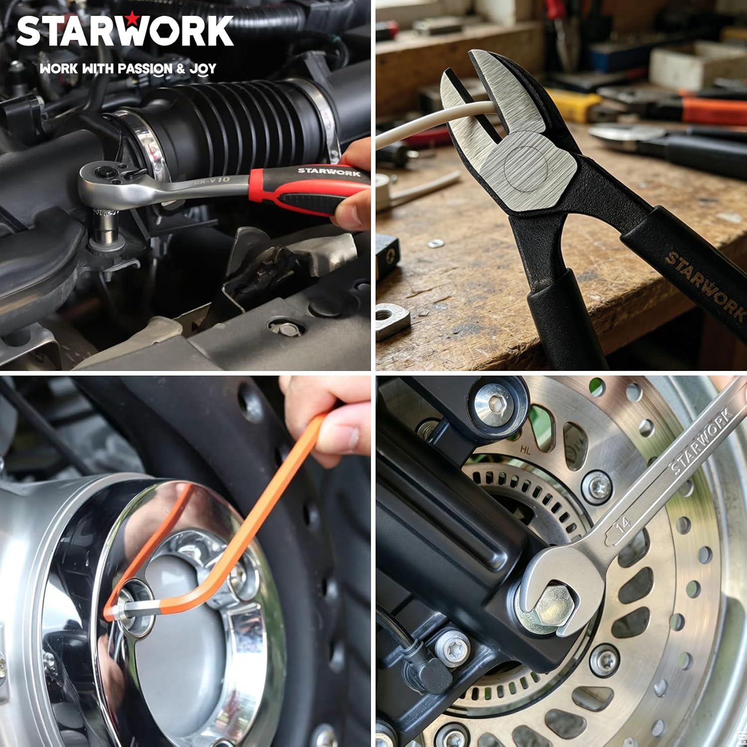 STARWORK True Mechanic™ 314-Piece Mechanics Tool Set and Socket Set, Professional Metric Set