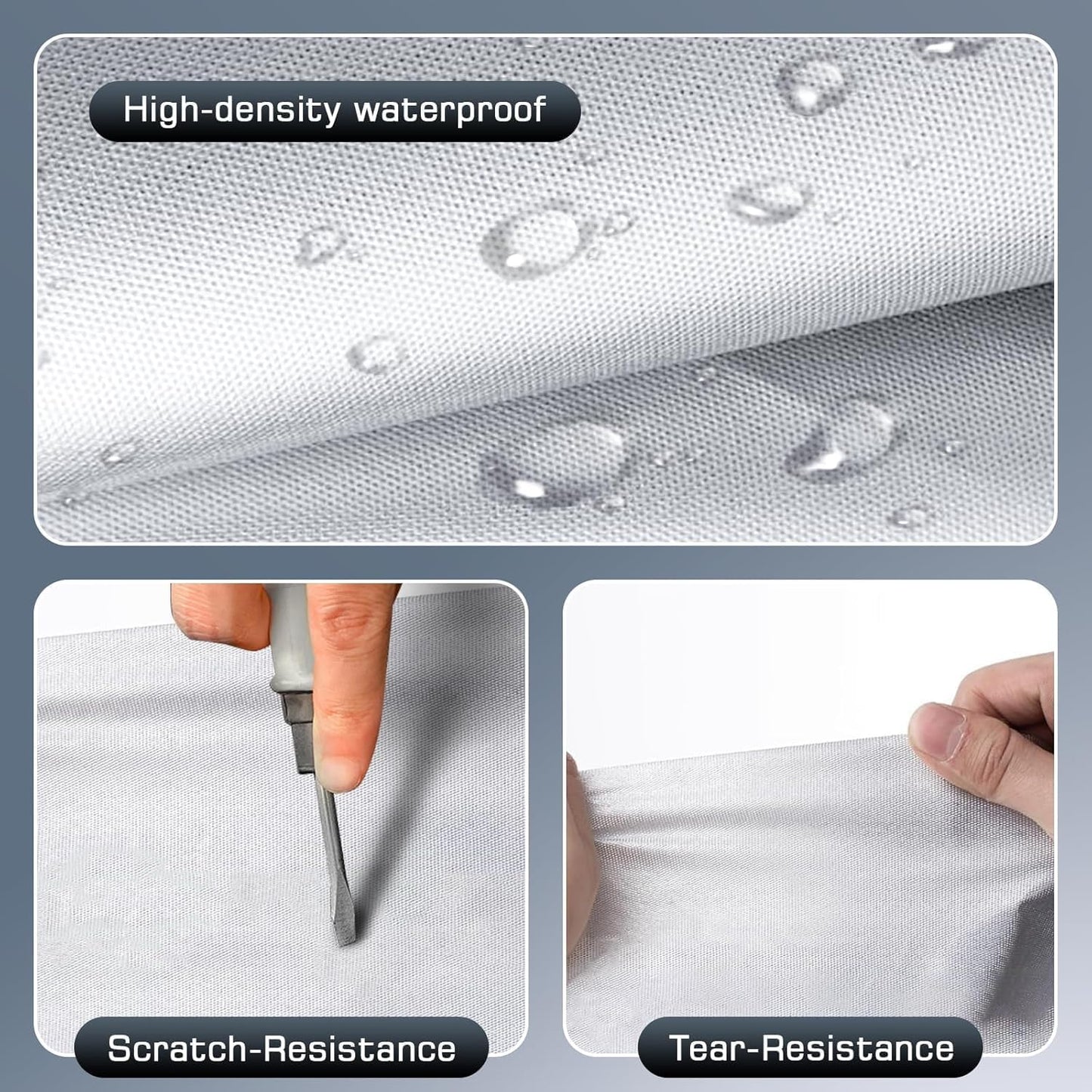 Full Car Cover, All Weather, Heavy Duty Car Covers for Rain Sun UV Protection With Door Zipper, Fits For BMW, Benz ，Lexus，Toyota，Sedans Other Car，Fits Sedan Length 4.5-5.3m (L)