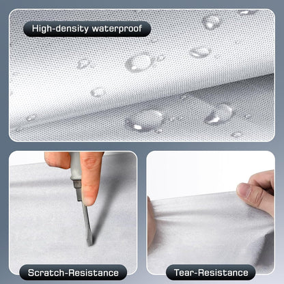 Full Car Cover, All Weather, Heavy Duty Car Covers for Rain Sun UV Protection With Door Zipper, Fits For BMW, Benz ，Lexus，Toyota，Sedans Other Car，Fits Sedan Length 4.5-5.3m (L)