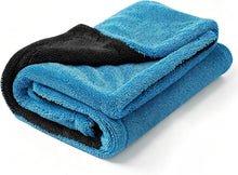 NAYEL Jumbo 1300GSM Car Drying Towel, 650g+ Professional Weight, Ultra Thick Super Absorbent Microfiber Cloth, 90x60cm (Blue & Grey)