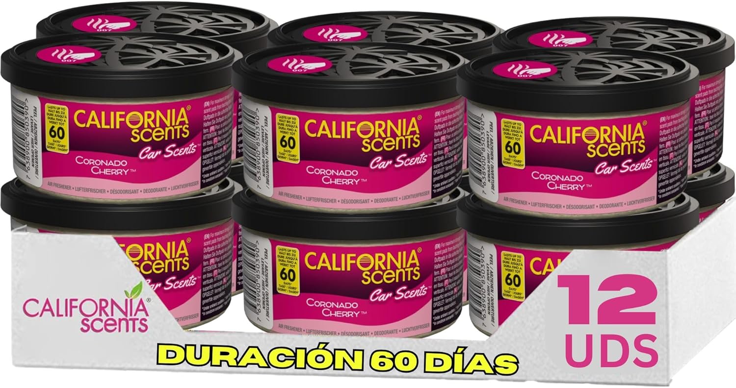 California Car Scents California Scents Ccs-007 Air Freshener Cherry Scent, Coronado Cherry, 12 Units