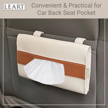 LEART Car Tissue Holder Leather – Visor Tissue Box Holder for Car | Tissue Box for Car | Car Accessories Interior | Car Tissue Box | Visor Tissue Box Holder (Camel Visor)