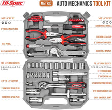 Hi-Spec 67-Piece Auto Mechanics Tool Set for Car Repair, Vehicle Maintenance and DIY Use