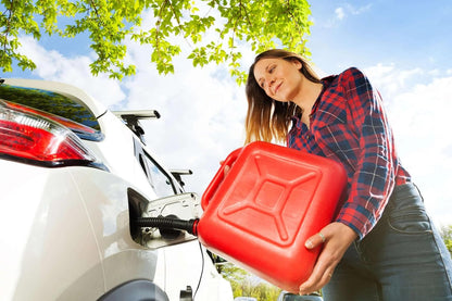 Duravel Jerry Can - 20 Litre- Fuel Can Container for Oil Petrol Diesel Storage Moving Red Cans, UN Regulations Approved Heavy Duty Backup Petrol Tanks Mount for Motorcycle SUV ATV Most Cars