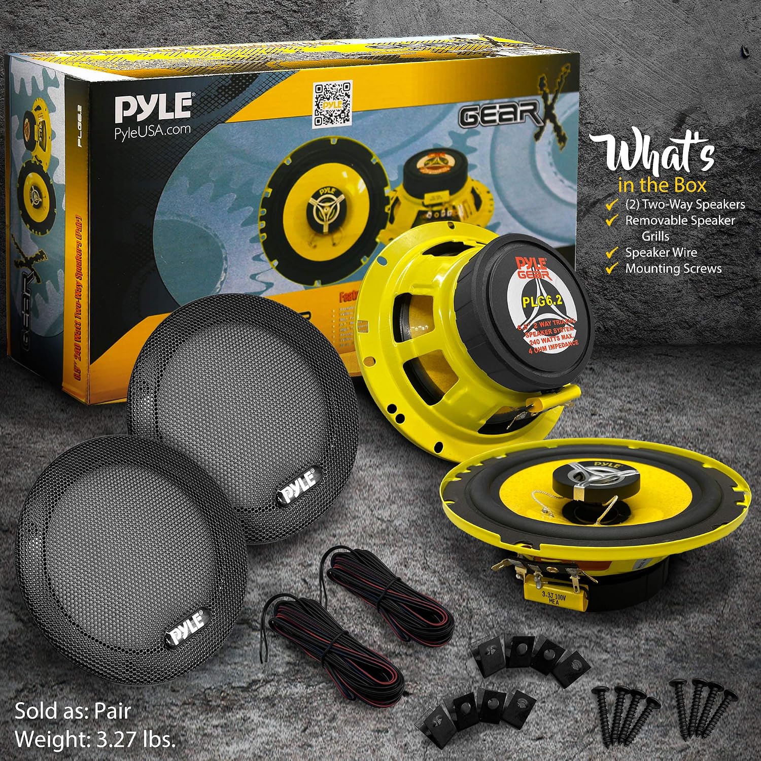 Pyle PLG6.2 مكبر صوت ثنائي الاتجاه 6.5 بوصة 240 واط