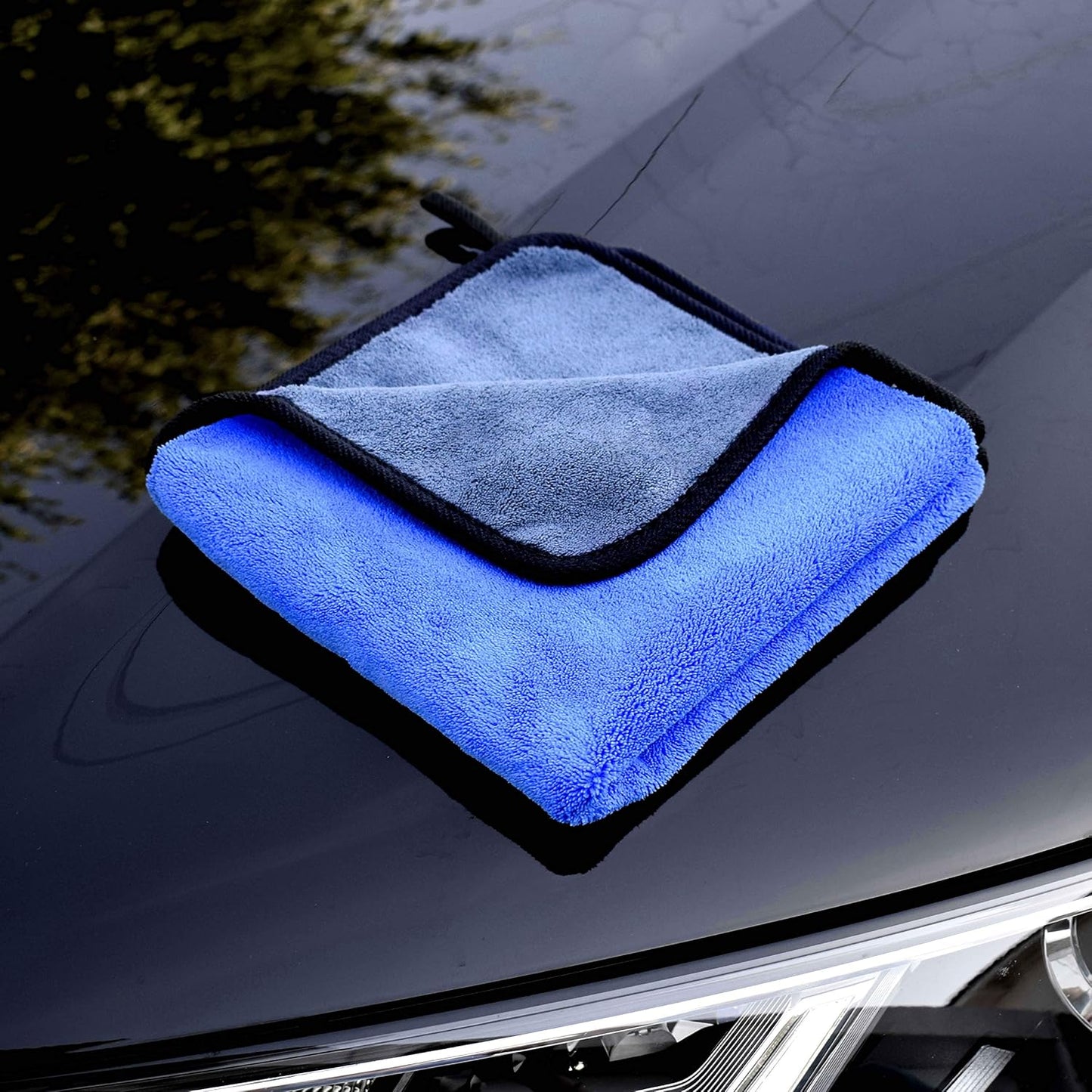 Kemes Microfibre Car Cloths, Pack of 3, 500 GSM Polishing Cloth, Paint Care, Extremely Absorbent and Gentle Soft for Caring for Car and Motorcycle, Drying, Polishing, 30 x 30 cm (3 Pieces)