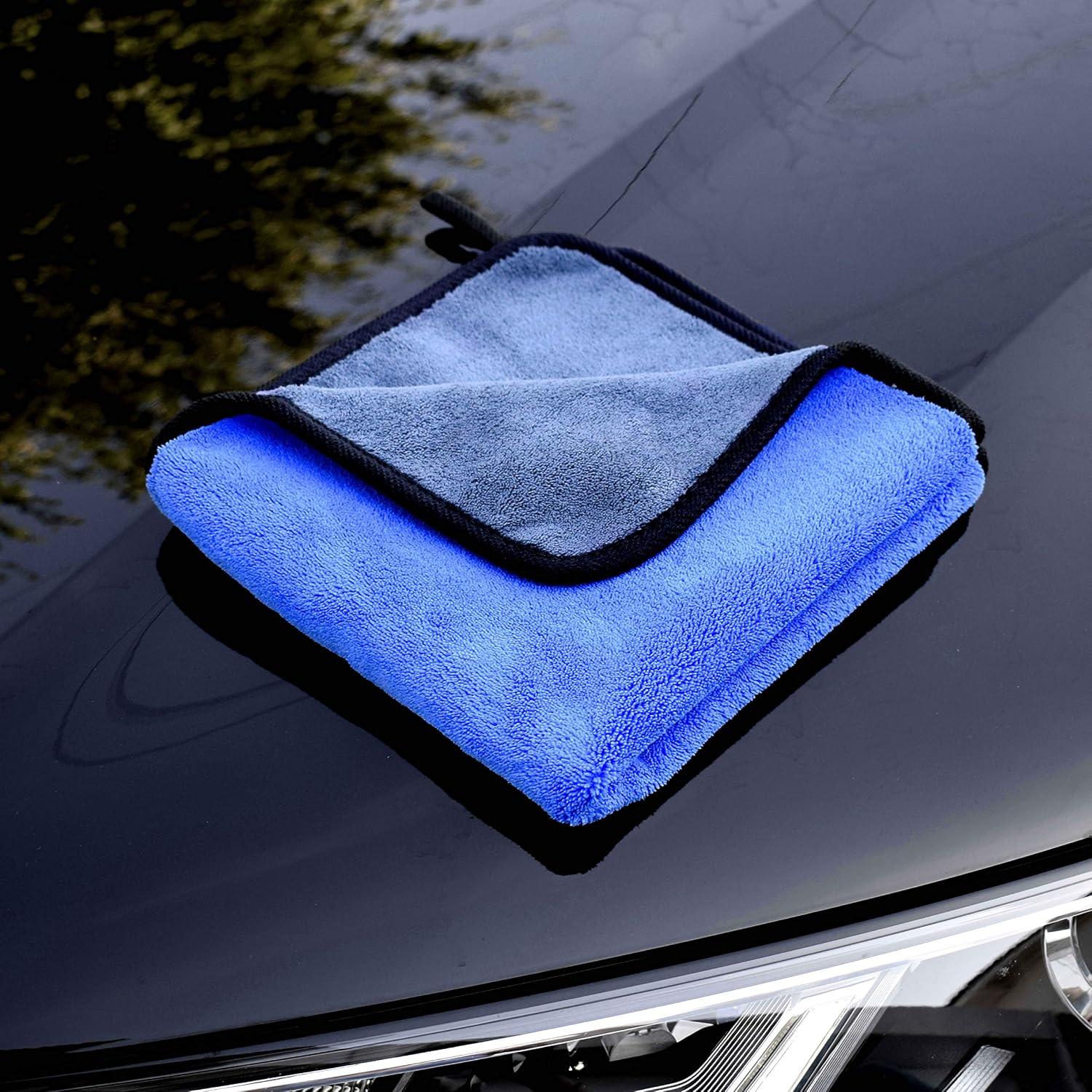 Kemes Microfibre Car Cloths, Pack of 3, 500 GSM Polishing Cloth, Paint Care, Extremely Absorbent and Gentle Soft for Caring for Car and Motorcycle, Drying, Polishing, 30 x 30 cm (3 Pieces)