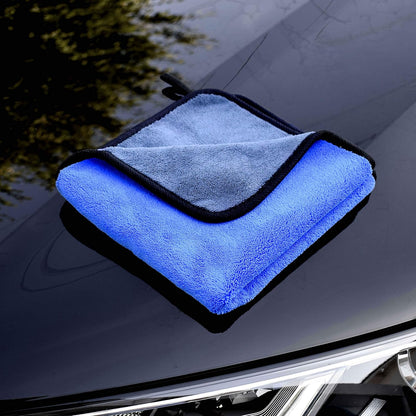 Kemes Microfibre Car Cloths, Pack of 3, 500 GSM Polishing Cloth, Paint Care, Extremely Absorbent and Gentle Soft for Caring for Car and Motorcycle, Drying, Polishing, 30 x 30 cm (3 Pieces)