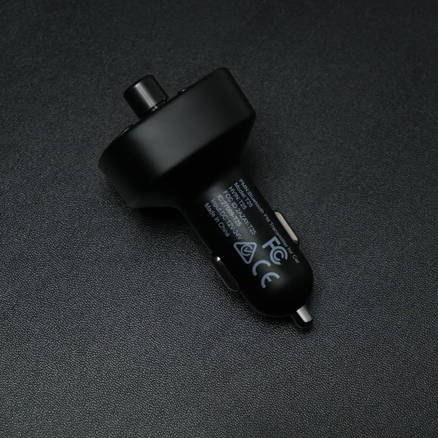 لانسينت جهاز ارسال راديو اف ام بلوتوث لاسلكي للسيارة مع شاحن سيارة بمنفذ USB مزدوج ومشغل ام بي 3 يدعم بطاقة تي اف وقرص USB