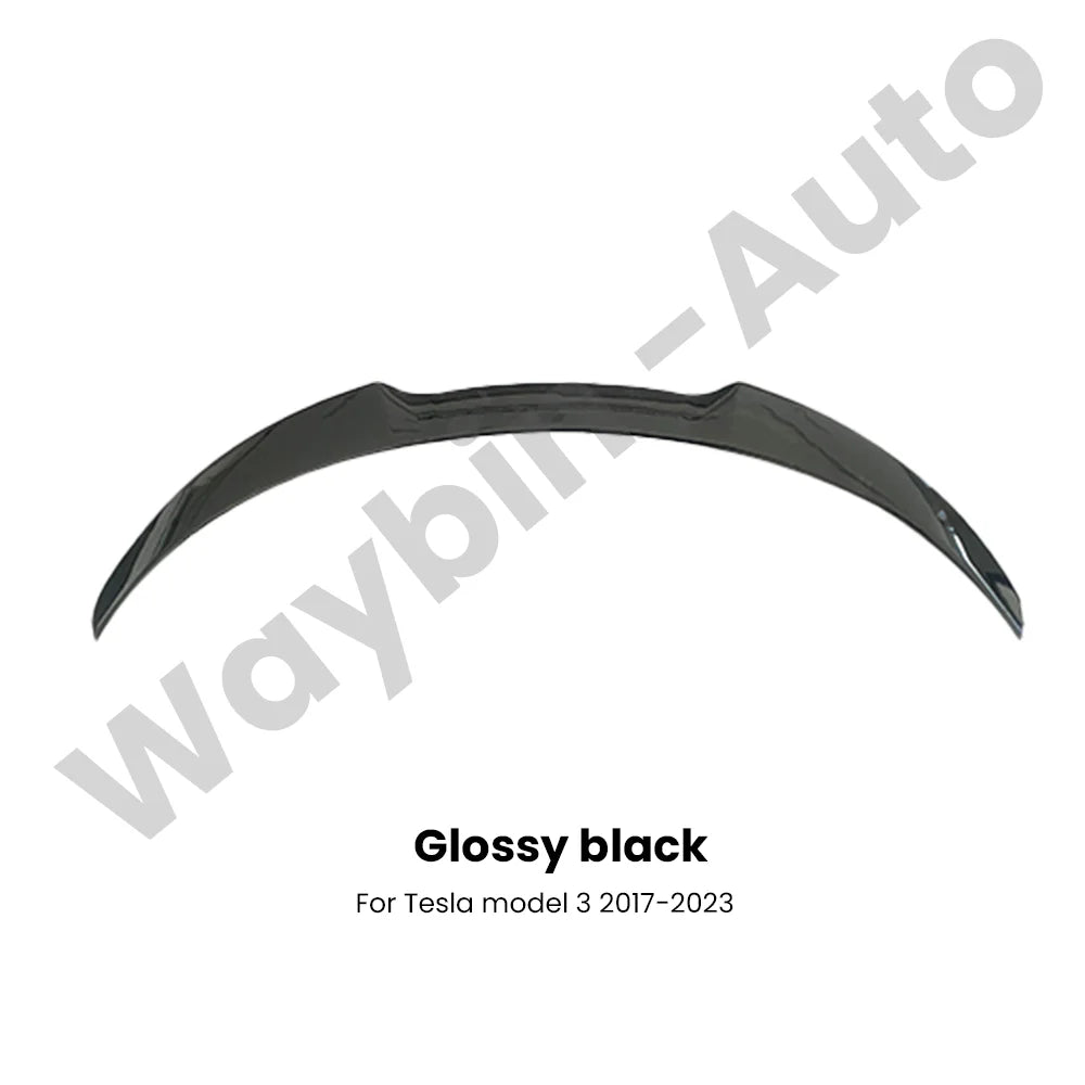 طقم بودي كت كامل لتسلا موديل 3 وModel Y (2017-2024) – فرونت ليب، سايد سكيرت، ديفيوزر خلفي وسبويلر أسود لامع