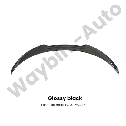 طقم بودي كت كامل لتسلا موديل 3 وModel Y (2017-2024) – فرونت ليب، سايد سكيرت، ديفيوزر خلفي وسبويلر أسود لامع