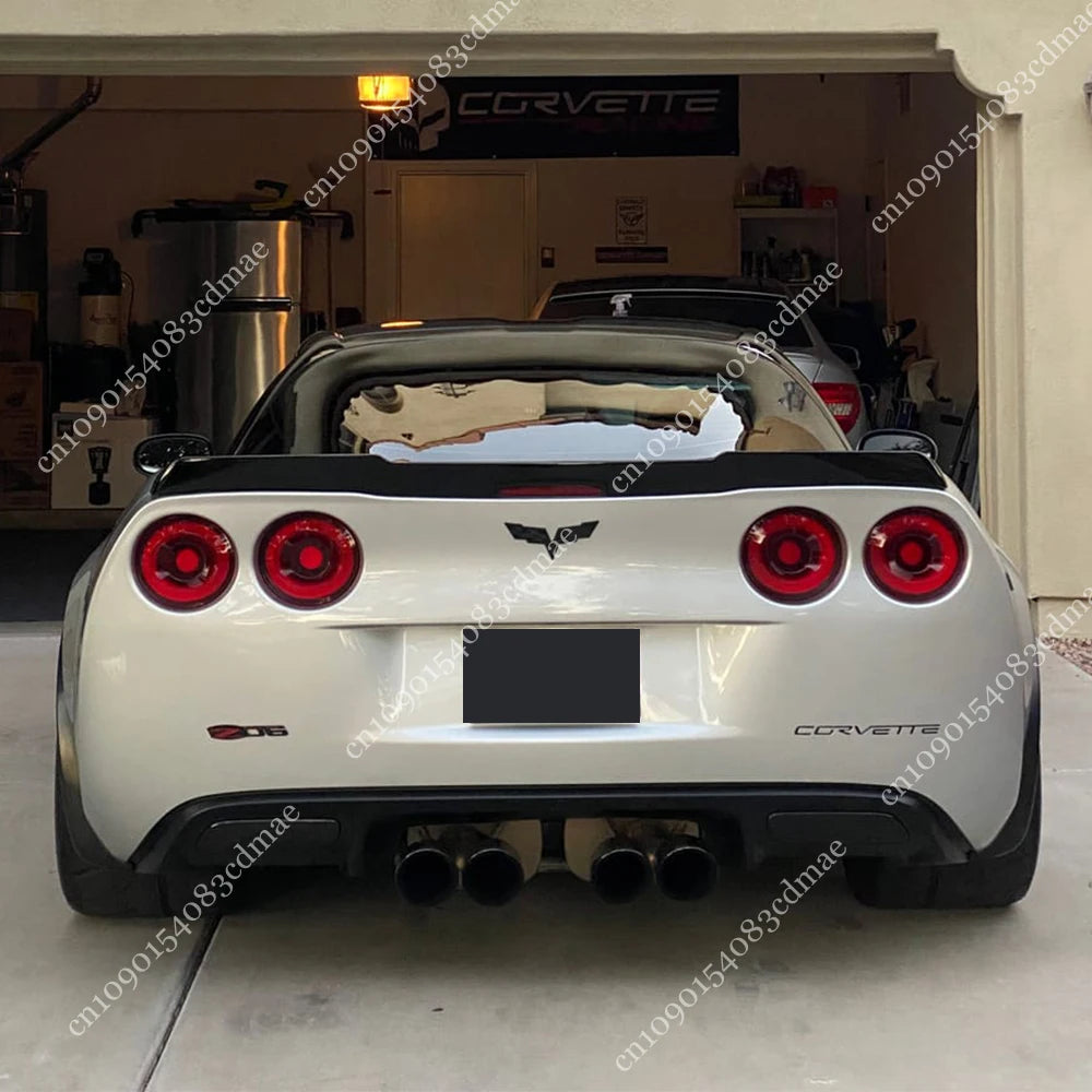 جناح خلفي ZR1 Style لشفروليه كورفيت C6 / Z06 / Grand Sport (2005-2013) – ABS أسود لامع