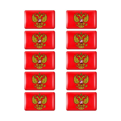 10pcs Epoxy UK United Kingdom Flag Sticker Car Interior Decoration Decal for Jaguar XE XF XJ Land Rover Range Rover Evoque Badge