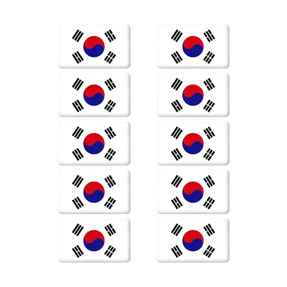 10pcs Epoxy UK United Kingdom Flag Sticker Car Interior Decoration Decal for Jaguar XE XF XJ Land Rover Range Rover Evoque Badge