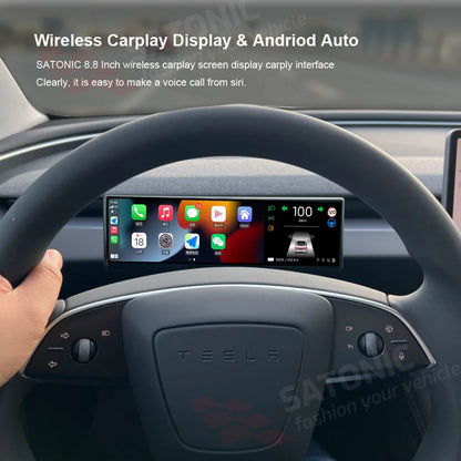 شاشة CarPlay لاسلكية 8.8 إنش لتسلا موديل 3 Highland وModel Y Juniper