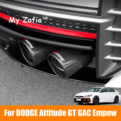 أغطية مخارج العادم بنقشة الكاربون لـ GAC إمباو / دودج أتيتيود GT (2024-2025)