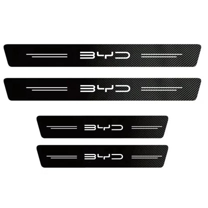 حماية عتبات الأبواب بنقشة الكاربون لـ BYD
