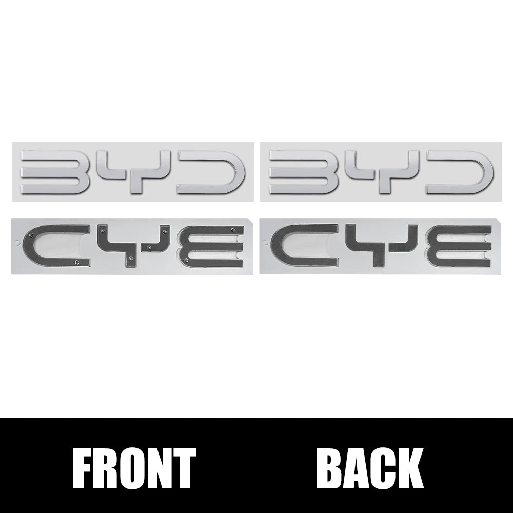 شعارات حروف أمامية وخلفية لـ BYD