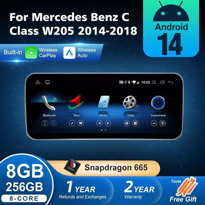 شاشة أندرويد لمرسيدس C-Class (W205)
