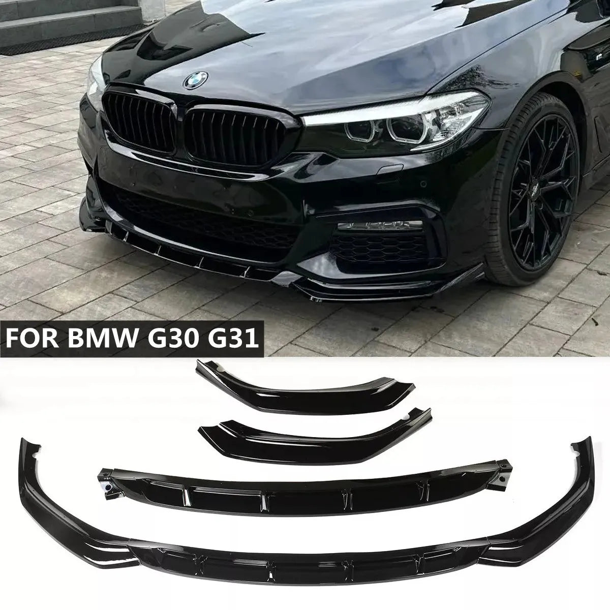 سبويلر أمامي لبي إم دبليو الفئة الخامسة G30/G31 M Sport (2017-2020) – فرونت ليب، سبلتر وديفيوزر أمامي