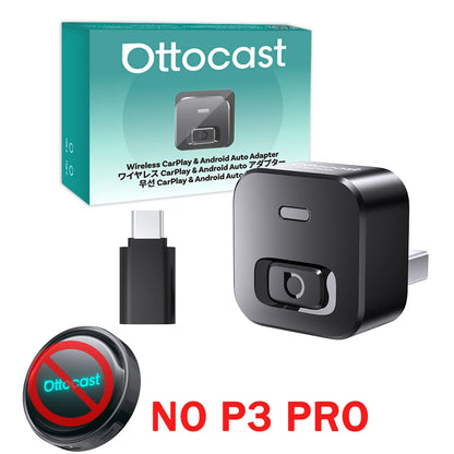 OttoAibox P3 Pro – محول CarPlay وAndroid Auto لاسلكي