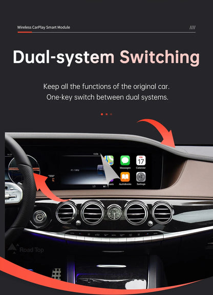 واجهة CarPlay لاسلكية لمرسيدس S-Class (W222)