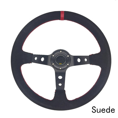مقود رياضي عالمي 14 إنش (350 مم) شمواه أو PVC – Deep Dish للدرفت والسباقات