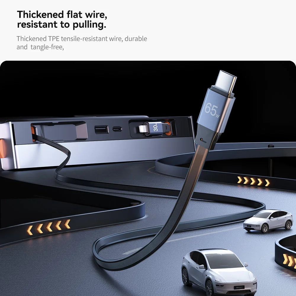 شاحن USB-C سريع 54 واط لتسلا موديل 3 Highland وModel Y Juniper
