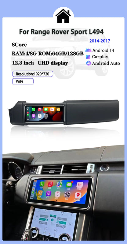 شاشة أندرويد 12.3 إنش لرنج روفر سبورت (L494)