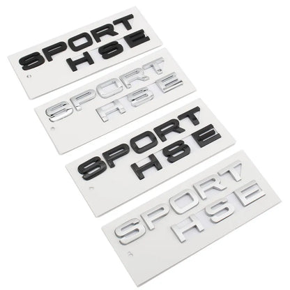 3D ABS Logo Sport HSE Emblem Letters Car Trunk Badge For Land Rover Range Rover L320 Discovery Sport HSE Sticker Accessories