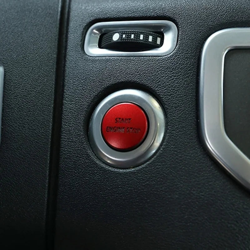 For Land Rover Discovery 4/Land Rover Range Rover 1pc Aluminum Alloy One-Key Start Button Cover Trim