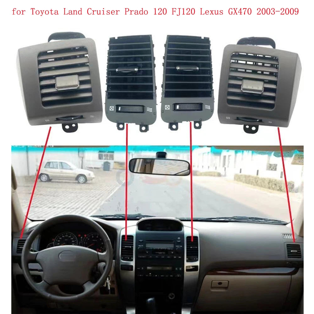 إطار فتحات مكيف داخلي لليكزس GX470 وتويوتا لاندكروزر برادو 120 FJ120