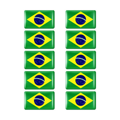 10pcs Epoxy UK United Kingdom Flag Sticker Car Interior Decoration Decal for Jaguar XE XF XJ Land Rover Range Rover Evoque Badge