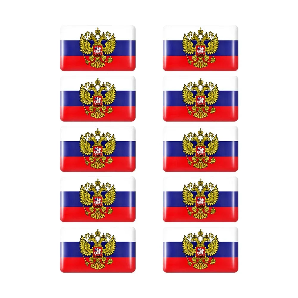 10pcs Epoxy UK United Kingdom Flag Sticker Car Interior Decoration Decal for Jaguar XE XF XJ Land Rover Range Rover Evoque Badge