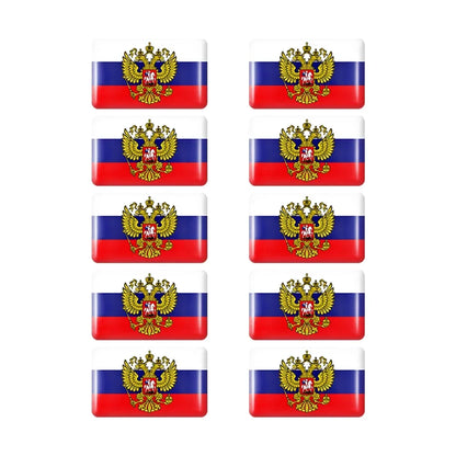 10pcs Epoxy UK United Kingdom Flag Sticker Car Interior Decoration Decal for Jaguar XE XF XJ Land Rover Range Rover Evoque Badge