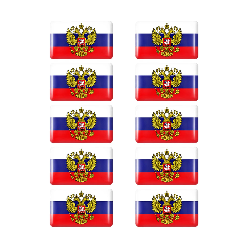 10pcs Epoxy UK United Kingdom Flag Sticker Car Interior Decoration Decal for Jaguar XE XF XJ Land Rover Range Rover Evoque Badge