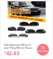 Rhyming Side Rearview Mirror Cover For Land Rover Freelander 2 Discovery 4 LR4 LR2 Range Rover Sport 2010-2014 LR019961 LR015056
