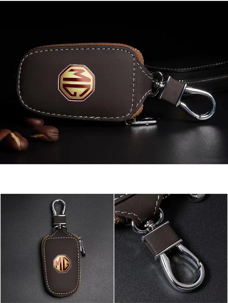 غطاء مفتاح جلدي لسيارات MG