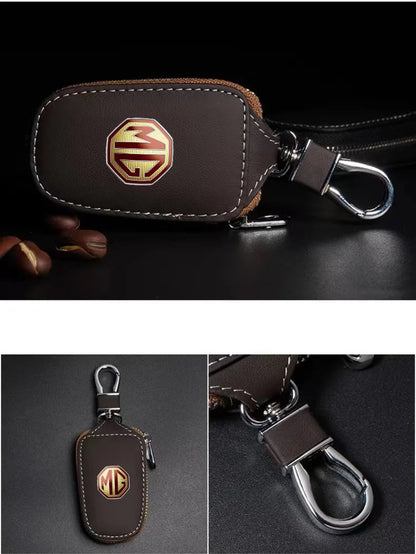 غطاء مفتاح جلدي لسيارات MG
