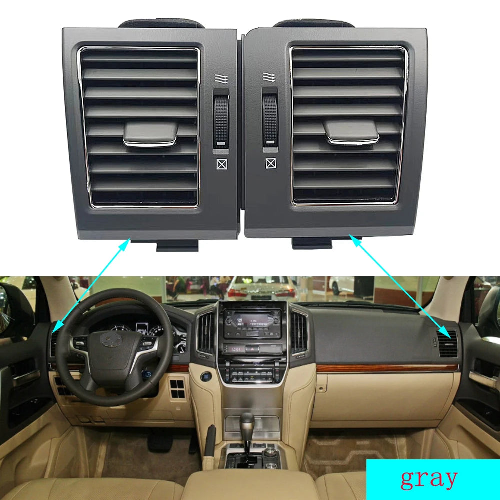 Yaocaiss Copy For Toyota Land Cruiser 200 LC200 2008 2009 2010-2015 Grill Car A/C Air Conditioner Outlet Air Fresh Grill outlets