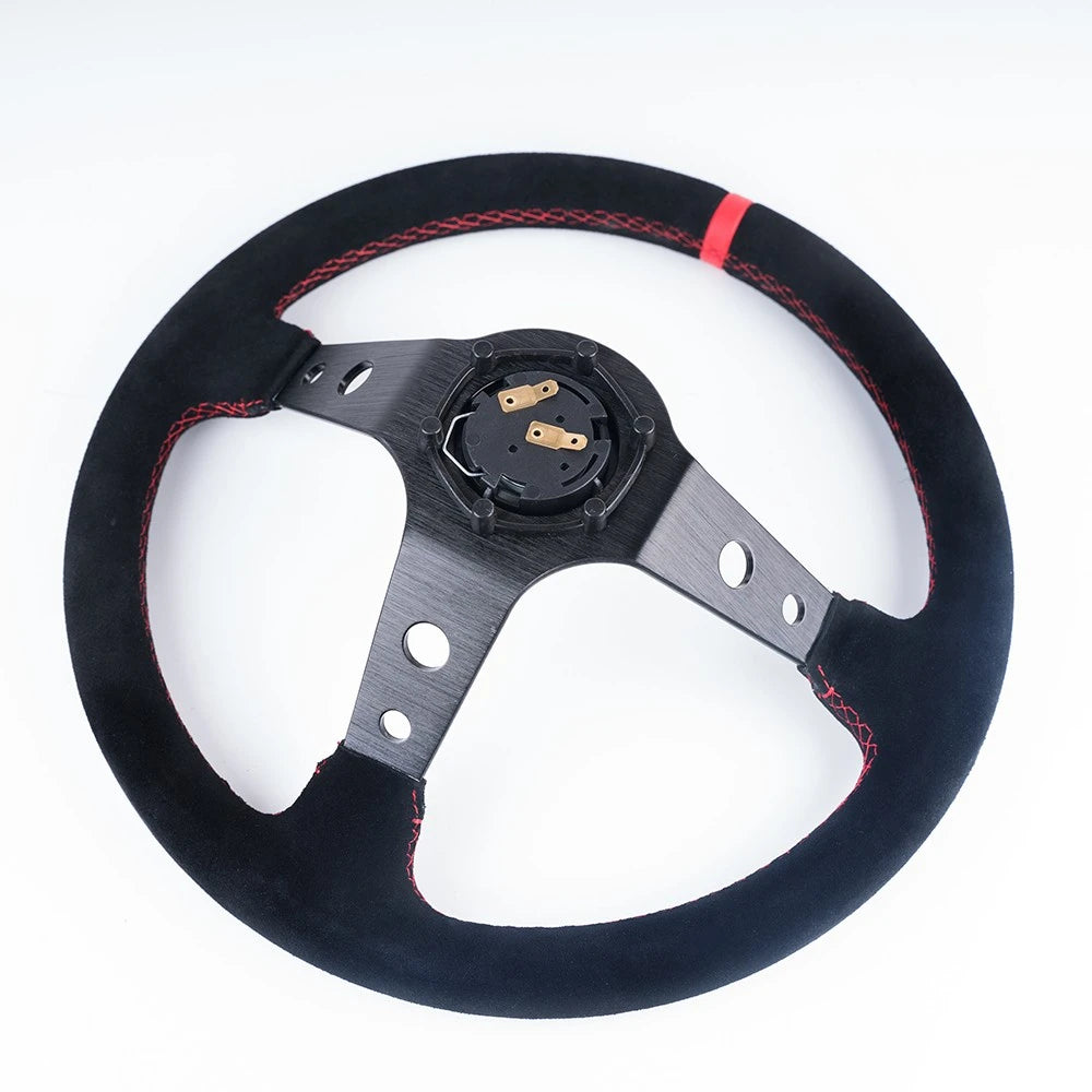 مقود رياضي عالمي 14 إنش (350 مم) شمواه أو PVC – Deep Dish للدرفت والسباقات