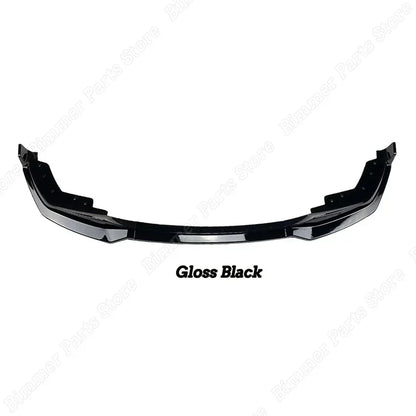سبويلر أمامي MP Style لبي إم دبليو G20/G21 M Pack (2019-2022) – فرونت ليب، ديفيوزر أمامي وسبلتر 3 قطع أسود لامع