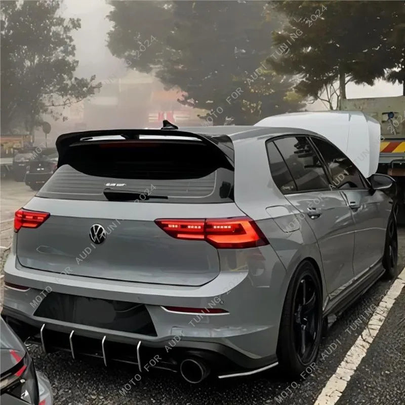 ديفيوزر خلفي Maxton Style لفولكس واجن جولف 8 GTI MK8 (2020-2024) – سبلتر خلفي وحماية جانبية