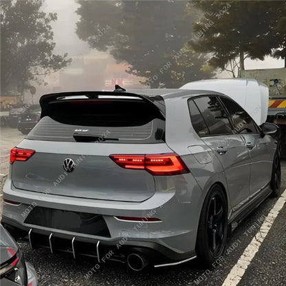 ديفيوزر خلفي Maxton Style لفولكس واجن جولف 8 GTI MK8 (2020-2024) – سبلتر خلفي وحماية جانبية