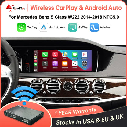 واجهة CarPlay لاسلكية لمرسيدس S-Class (W222)