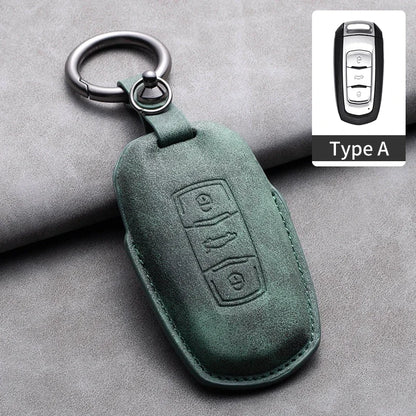 غطاء مفتاح جلدي لـ Geely Coolray