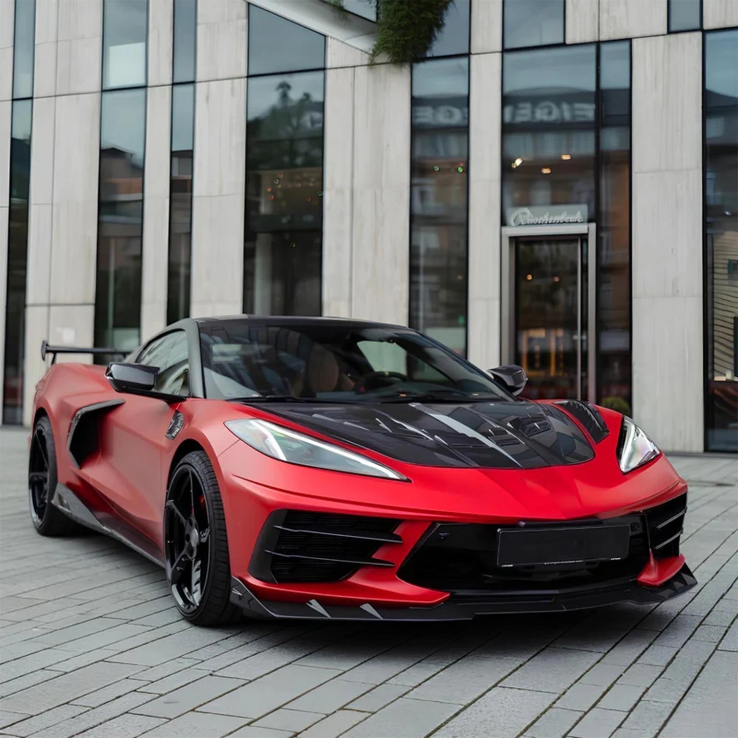 سبويلر أمامي STG 3 لشفروليه كورفيت C8 (2020-2024)
